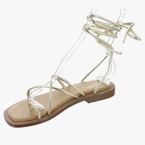 Gold Strappy Sandals